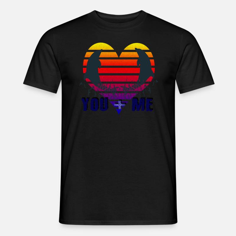 you und me - Männer T-Shirt - Schwarz