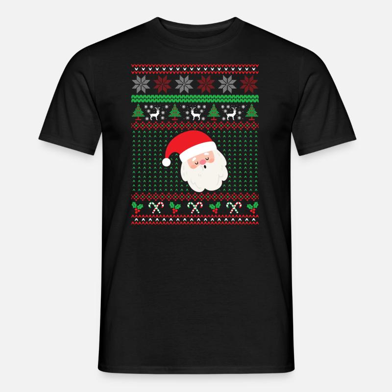 Weihnachtsmann, Weihnachtsgeschenk - Männer T-Shirt - Schwarz