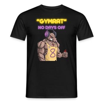Gymnase - T-shirt homme - noir - Devant - AI Model Male 178 light (178cm)