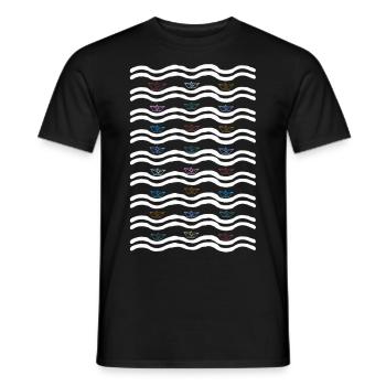 Moin North German Design Gift Idea - Men's T-Shirt - black - Front - AI Model Male 178 light (178cm)