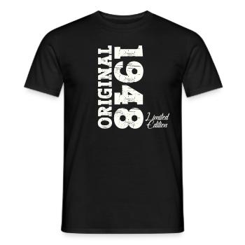 Né en 1948 75e anniversaire Cadeau homme / femme - T-shirt homme - noir - Devant - AI Model Male 178 light (178cm)