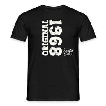 Né en 1968 55ème anniversaire Cadeau homme / femme - T-shirt homme - noir - Devant - AI Model Male 178 light (178cm)