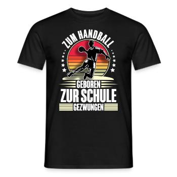 Handball Handballer - Männer T-Shirt - Schwarz - Vorne - AI Model Male 178 light (178cm)