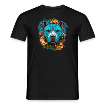 American Staffordshire Terrier - Men's T-Shirt - black - Front - AI Model Male 178 light (178cm)