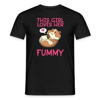 Hamster For Girls Hamster Owner Hamster Lovers - Men's T-Shirt - black - Front - AI Model Male 178 light (178cm)