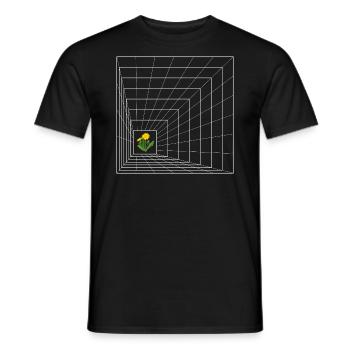 Pissenlit graphique - T-shirt homme - noir - Devant - AI Model Male 178 light (178cm)