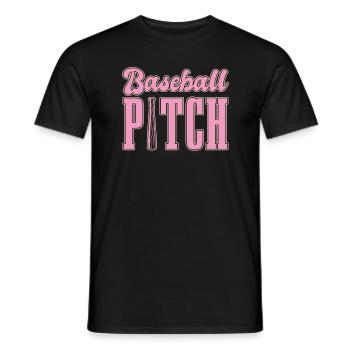 Baseball Mom Pitch Softball Mom - Männer T-Shirt - Schwarz - Vorne - AI Model Male 178 light (178cm)