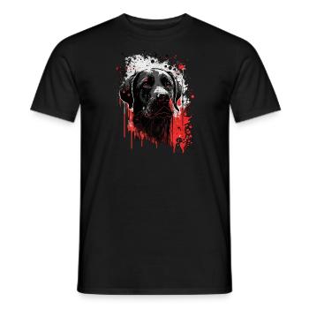 Labrador - Men's T-Shirt - black - Front - AI Model Male 178 light (178cm)