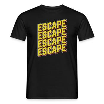Escape Room Escape Room Lover Escaping - Men's T-Shirt - black - Front - AI Model Male 178 light (178cm)