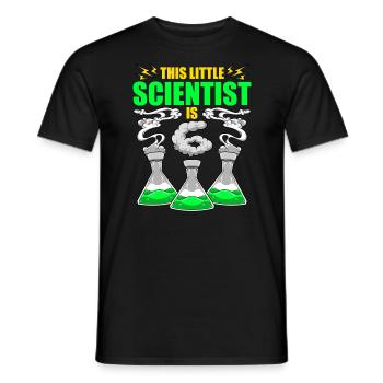 Science Anniversaire 6ème Science Theme Party Scientifique - T-shirt homme - noir - Devant - AI Model Male 178 light (178cm)