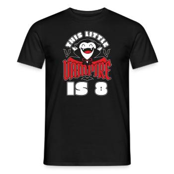 Vampire Birthday 8th Vampire Birthday Party - Men's T-Shirt - black - Front - AI Model Male 178 light (178cm)