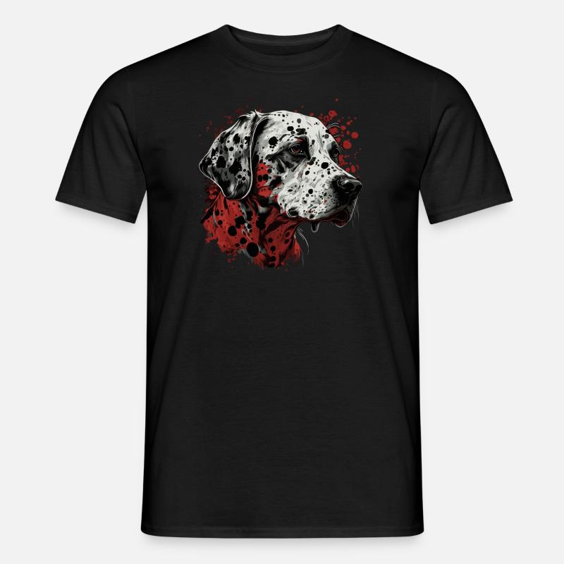 Dalmatiner - Männer T-Shirt - Schwarz