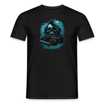 Piano d’horreur - T-shirt homme - noir - Devant - AI Model Male 178 light (178cm)