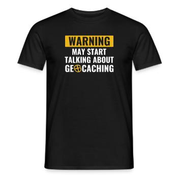 Geocaching Geocacher Können Anfangen, Über - Männer T-Shirt - Schwarz - Vorne - AI Model Male 178 light (178cm)