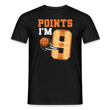 Basketball Geburtstagskind 9. Geburtstag Mottoparty - Männer T-Shirt - Schwarz - Vorne - AI Model Male 178 light (178cm)