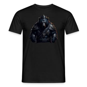 WIKINGER BERSERKER BÄR I VIKINGS - Männer T-Shirt - Schwarz - Vorne - AI Model Male 178 light (178cm)