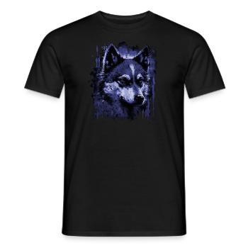 Husky Dog - Männer T-Shirt - Schwarz - Vorne - AI Model Male 178 light (178cm)