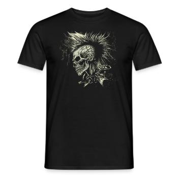 Les punks ne sont pas morts - T-shirt homme - noir - Devant - AI Model Male 178 light (178cm)