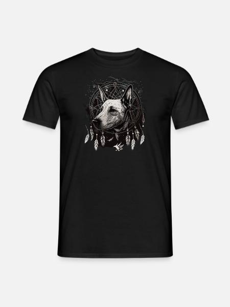 Bull Terrier et Dreamcatcher - T-shirt homme - noir