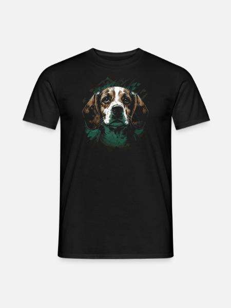 Beagle Dog - Men's T-Shirt - black