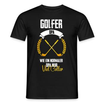 Golf opa - Männer T-Shirt - Schwarz - Vorne - AI Model Male 178 light (178cm)