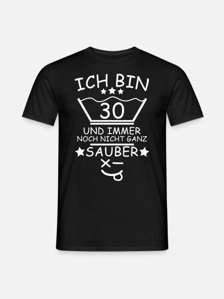 30. Geburtstag Wäsche Design - Männer T-Shirt - Schwarz