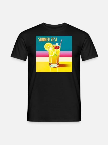 Sommerlust - Männer T-Shirt - Schwarz