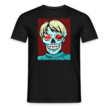 Red Eye Skeleton Zombie Personnage d’anime - T-shirt homme - noir - Devant - AI Model Male 178 light (178cm)