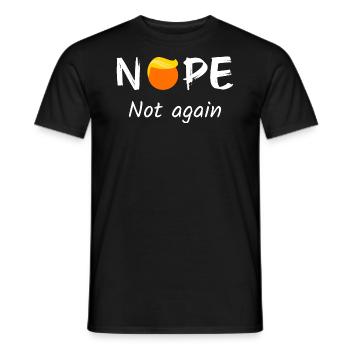 Anti- - Nope, Not Again II - Men's T-Shirt - black - Front - AI Model Male 178 light (178cm)