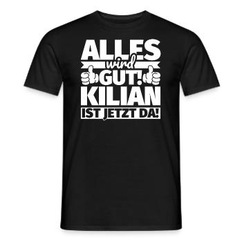 Kilian Vorname Geschenk lustiger Spruch - Männer T-Shirt - Schwarz - Vorne - AI Model Male 178 light (178cm)