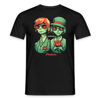 Cartoon, Forever Fashion Designer - Men's T-Shirt - black - Front - AI Model Male 178 light (178cm)