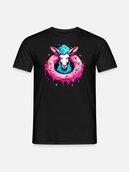 The Donut Sheep - Men's T-Shirt - black