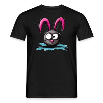 Das seltsamste Häschen aller Zeiten - Männer T-Shirt - Schwarz - Vorne - AI Model Male 178 light (178cm)