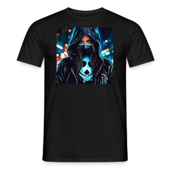 Fille Cybergoth Cool - T-shirt homme - noir - Devant - AI Model Male 178 light (178cm)