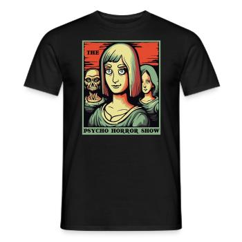 Le spectacle d’horreur psycho - T-shirt homme - noir - Devant - AI Model Male 178 light (178cm)