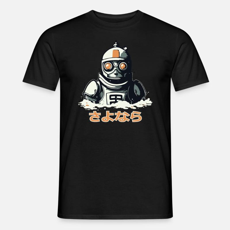 さよなら Leb wohl, ein sinkender Roboter - Männer T-Shirt - Schwarz