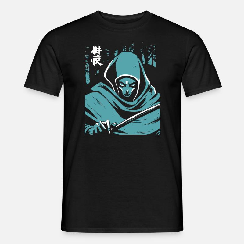 Japanischer Horror Geist - Männer T-Shirt - Schwarz