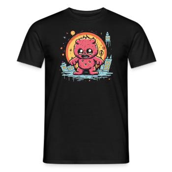 Erlebe den Zorn des gestopften Bären - Männer T-Shirt - Schwarz - Vorne - AI Model Male 178 light (178cm)