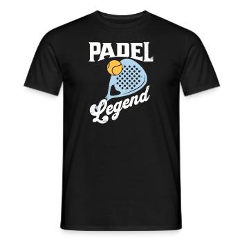 Légende du padel - T-shirt homme - noir - Devant - AI Model Male 178 light (178cm)