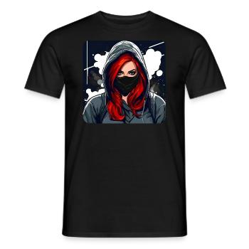 Cool Rudegirl - T-shirt homme - noir - Devant - AI Model Male 178 light (178cm)