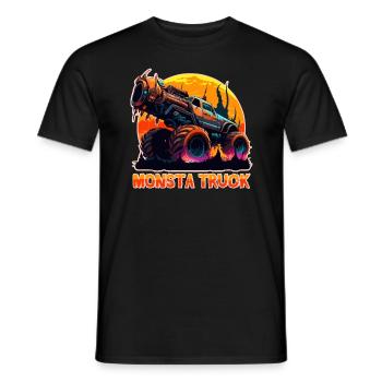 Großer böser Monstertruck - Männer T-Shirt - Schwarz - Vorne - AI Model Male 178 light (178cm)