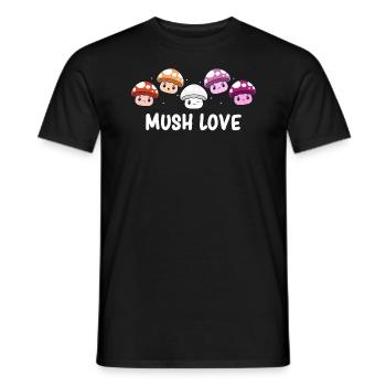 Lesbienne - Drapeau lesbien - Mois de la fierté lesbienne - T-shirt homme - noir - Devant - AI Model Male 178 light (178cm)