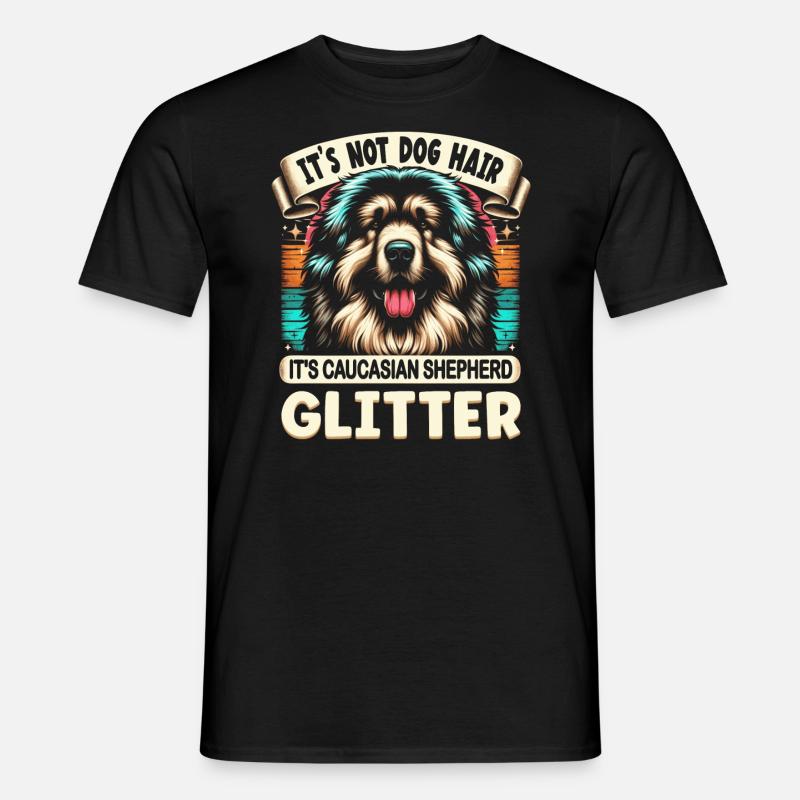 Caucasian Shepherd - Männer T-Shirt - Schwarz