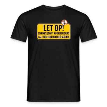 Humor and caution Holland drivers warning - Men's T-Shirt - black - Front - AI Model Male 178 light (178cm)