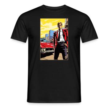 Popart Cartoon Traum-Ehepartner Mr. Handsome Man - Männer T-Shirt - Schwarz - Vorne - AI Model Male 178 light (178cm)