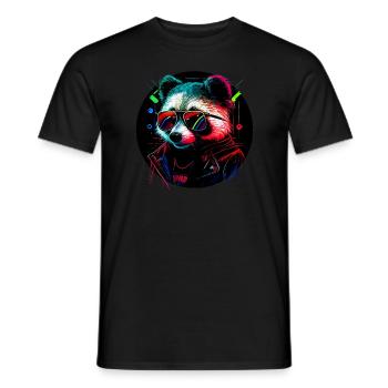 Cyberraton laveur - T-shirt homme - noir - Devant - AI Model Male 178 light (178cm)