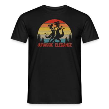 Dinosaur - Funny Dinosaur - Vintage Dinosaur - Männer T-Shirt - Schwarz - Vorne - AI Model Male 178 light (178cm)