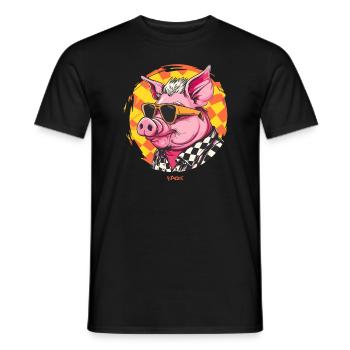 Coole Sonnenbrillen Sau - Männer T-Shirt - Schwarz - Vorne - AI Model Male 178 light (178cm)