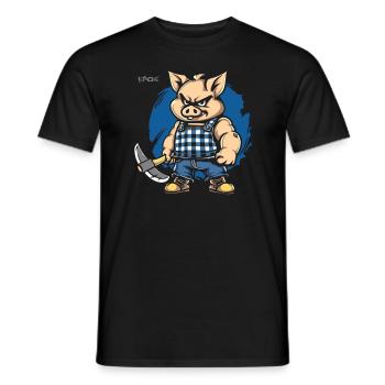 Stolzer Handwerker: Stolz der Arbeiterklasse - Männer T-Shirt - Schwarz - Vorne - AI Model Male 178 light (178cm)