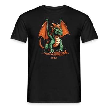Dragon jouet - T-shirt homme - noir - Devant - AI Model Male 178 light (178cm)